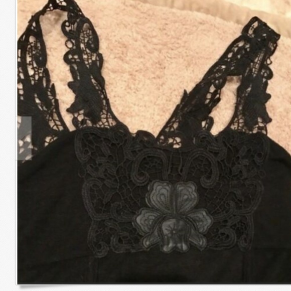 Free People Black Laced Body Con Dress NWOT - Picture 5 of 6
